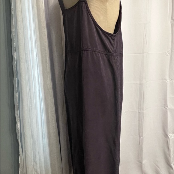 Vintage AMI Purple Overall Dress With Metall Accents And One Pocket Midi Medium - Picture 4 of 12